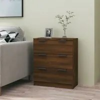 Credenza Rovere Marrone 60x30x70 cm in Legno Multistrato 816987