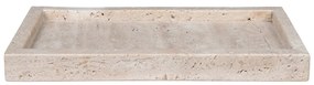 Vassoio decorativo in pietra 15x30,5 cm Travertine – House Nordic