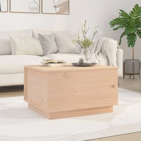Tavolino Da Salotto 60x50x35 Cm İn Legno Massello Di Pino /