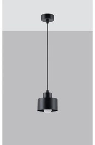 Sollux SL.1132 - Lampadario a cavo SAVAR 1xE27/60W/230V nero