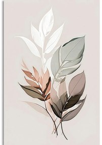 Quadro su tela – Foglie minimaliste