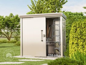 GFP Casetta da giardino 187x116 cm, grigio - (GFPV00289)