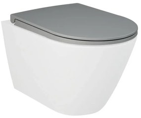 Copriwater originale serie Feeling grigio opaco chiusura soft-close