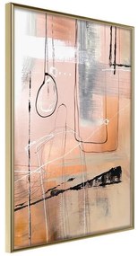 Poster  Pastel Abstraction  Cornice Quadri Cornice d'oro, Larghezza x Altezza Home decor 20x30