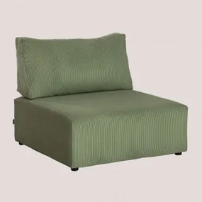 Moduli per divano in velluto a coste Kata Verde Militare & Poltrone - Sklum
