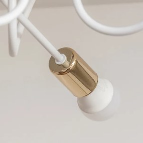 Plafoniera OXFORD 3xE27/15W/230V oro/bianco