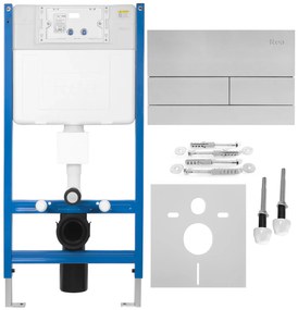Telaio WC da incasso K011A-Q Rea T Brush Steel