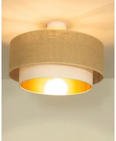 Plafoniera SARTA 1xE27/60W/230V bianco/iuta