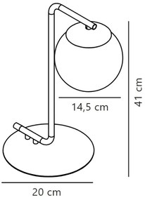 Nordlux - Lampada da tavolo GRANT 1xE14/40W/230V oro