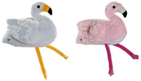 Peluche DKD Home Decor Bianco Rosa Per bambini Fenicottero rosa 34 x 25 x 27 cm (2 Unità)