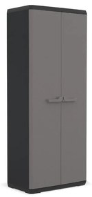 Armadio alto 3R_PP in resina, grigio L 68 x H 166 x P 39 cm, 2 ante, da interno