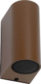 Applique da Esterno Bidirezione IP65 GU10 Stondata - Corten