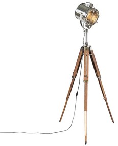 Lampada da terra tripode legno spot studio - TRIPOD SHINY