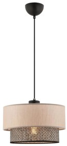 Lampada a sospensione su cavo ECHO 1xE27/60W/230V beige/grigio