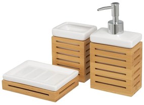 Set di accessori da bagno in bambù in colore naturale - Casa Selección