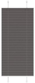 Tenda Plissettata Nera 60x100 Cm Larghezza Tessuto 59,4 Cm /