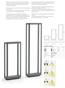 Redo 90580 - Lampada da esterno LED WAKE LED/8W/230V 3000K 20 cm IP65 antracite