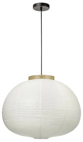 Lampadario bianco con paralume in carta ø 60 cm Kami – Blomus