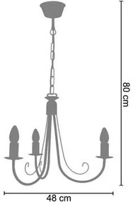 Tosel  Lampadari, sospensioni e plafoniere Lampada da Soffitto tondo metallo bianco grigio  Tosel