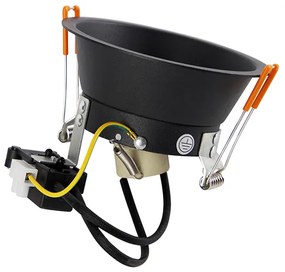 Set di 6 faretti da incasso moderni neri AR70 - Dept