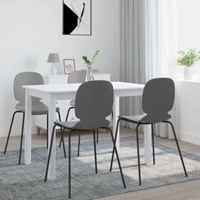 Tavolo Da Pranzo Bianco 114x71x75cm İn Legno Massello Di Hevea /