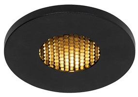 Faretto da incasso moderno per bagno nero IP54 - Shed Honey