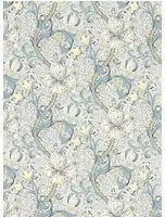 Clarke & Clarke Carta da parati Golden Lily - Slate/ Dove