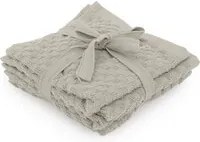 Set 4 lavette asciugamani 30x30 cm beige Basic