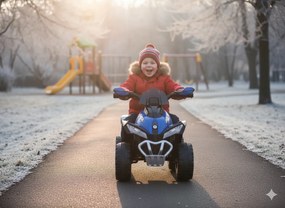 Mini Quad Elettrico per Bambini 6V Kid Go Deluxe Blu...