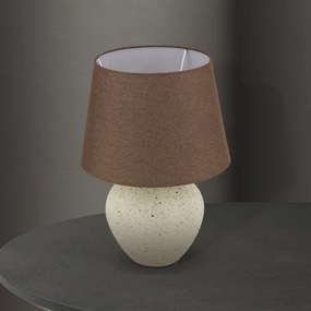 Orion LA 4-1228 - Lampada da tavolo MASAI 1xE27/40W/230V ceramiche marrone/beige