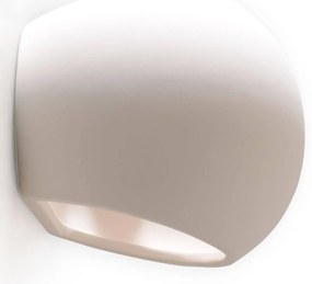 Applique da Parete in Gesso-Ceramico GLOBE E27 Pitturabile da interno