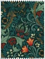 House of Hackney Stoff Golden Lily - Jacquard - Midnight