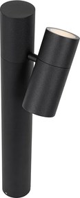 Lampada da esterno nera con picchetto e pressacavo 50cm IP44 - Solo Deluxe
