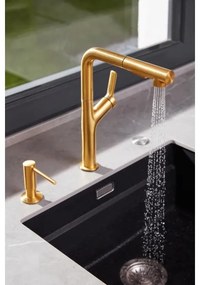 KFA Armatura 990-100-31 - Distributore di sapone da incasso DUERO acciaio inossidabile/oro