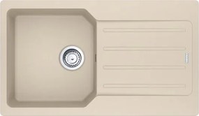 Lavello sopratop 1 vasca in fragranite avena FRANKE City L 50 x L 86 cm, reversibile
