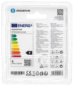 Lampadina LED GU10/4,5W/230V 3000K - Aigostar