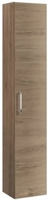 Colonna per mobile bagno Noa 1 anta P 27 x L 30 x H 160 cm rovere nabucco