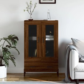 Credenza Rovere Marrone 69,5x31x115 Cm İn Legno Multistrato /