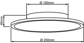 Brilliant - Plafoniera LED BUFFI LED/13W/230V diametro 25 cm 2700K