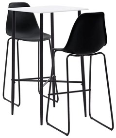 Set Da Bar 3 Pz İn Plastica Nero /