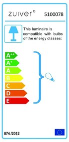 Lampada da terra verde Lesley - Zuiver