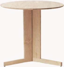 Tavolino rotondo in legno di quercia Trefoil