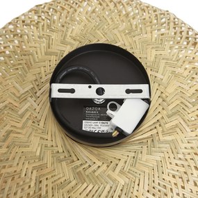 Plafoniera Japandi in bambù 42cm IP44 - Moana