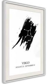 Poster  Zodiac: Virgo I  Cornice Quadri Cornice nera, Larghezza x Altezza Home decor 20x30