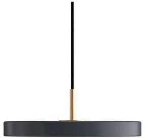 Antracite Apparecchio a sospensione LED con paralume in metallo ø 31 cm Asteria Mini - UMAGE