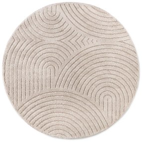 Tappeto rotondo grigio tortora ø 160 cm Panglao New York Taupe – Elle Decoration