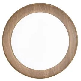 Plafoniera led arka nera/legno 36w 5000lm cct 3000-4000-6500k 50x50...