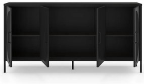 Cassettiera nera 160x90 cm Tayra - Marckeric