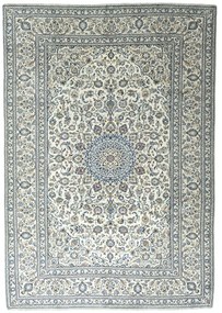 Kashan Tappeto 350x250 Beige (Iran) Annodato A Mano