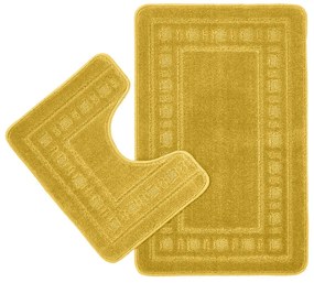 Set di tappetini per il bagno gialli 2 pz per WC 50x80 cm Armoni – Catherine Lansfield